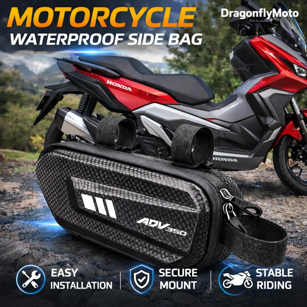 Large Capacity Motorcycle Side Bag For HONDA ADV350 ADV 350 2021 2022 Waterproof Multifunctional Storage Pouch Hanging Bag