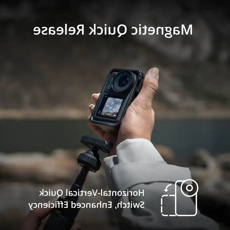 DJI Osmo Action 4 ชุดอุปกรณ์อัลติเมทคอมโบ |   4K/120fps ถ่ายวิดีโอแบบสโลว์โมชั่น, กันน้ำและกันสั่น, สำหรับถ่ายวิดีโอใต้น้ำ ปั่นจักรยาน และวิดีโอบล็อกระดับมืออาชีพ, แบตเตอรี่ทรงพลัง