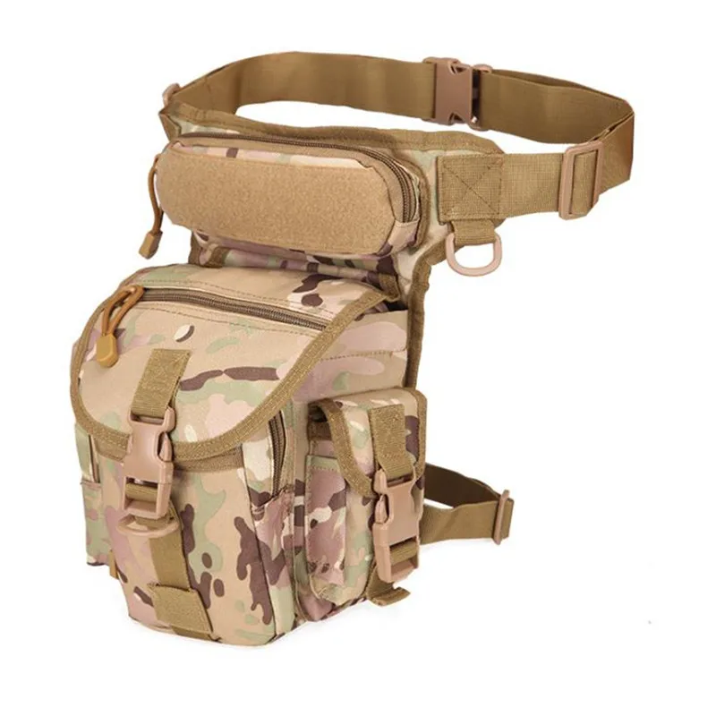 Sac banane militaire étanche pour homme, ceinture de hanche polyvalente, sac de jambe de maintien d\'armes, utilitaire de chute, poudres de cuisse