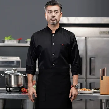 Vestes De Restauration Chemise De Cuisine Manches Vêtements