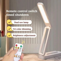 Rechargeable Desk Lamp Led Dimmable Table Light USB Foldable Portable Night Light Bedroom Bedside Touch Control Dimmable Lamp