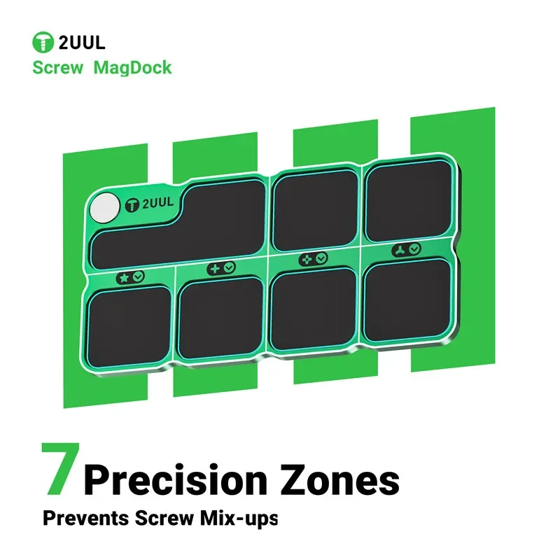 2UUL ST95 Aluminum Alloy Magnetic Screw Storage Pad Screw Storage For Dismantling Mobile Phones And Computers