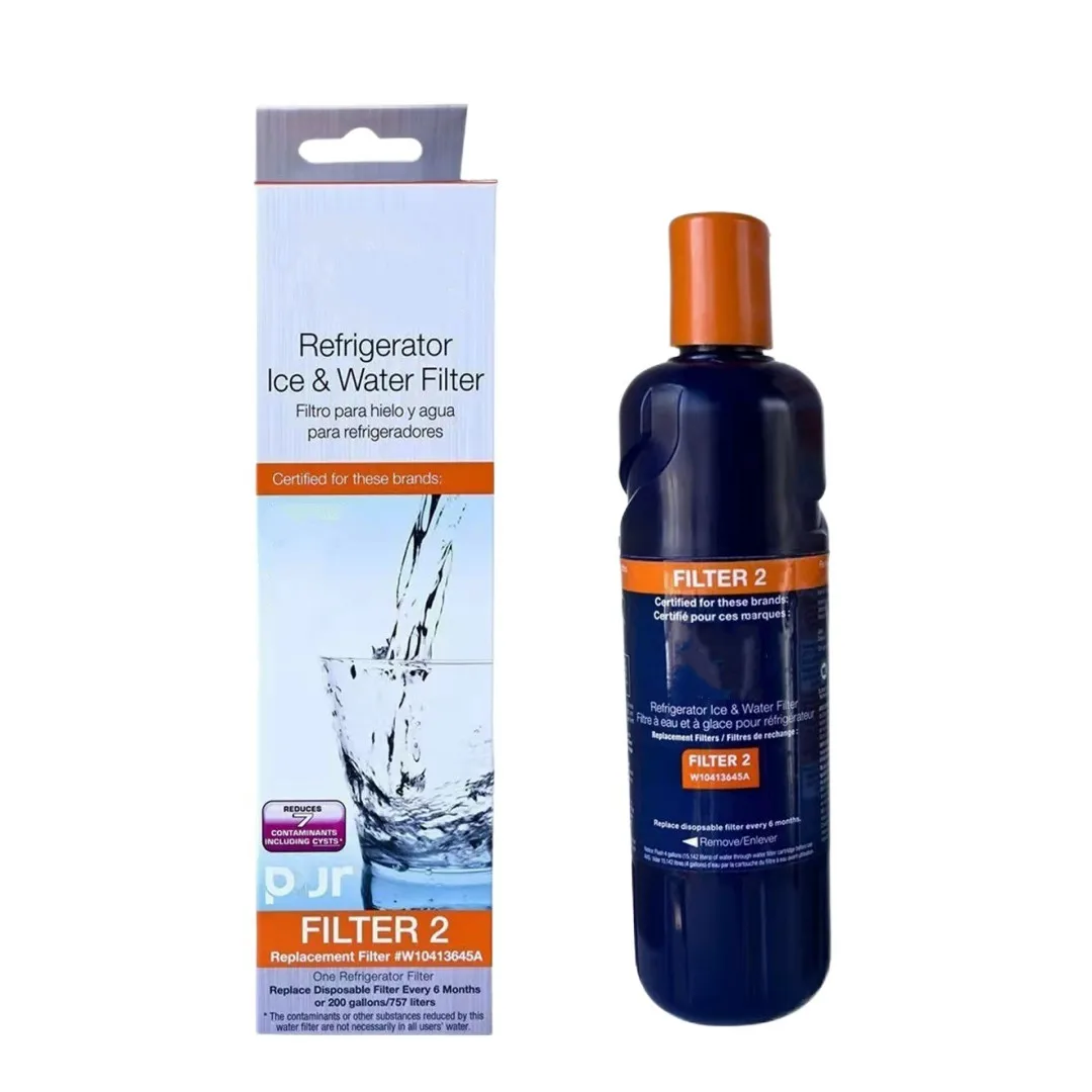 Filtro de agua de carbón activado para refrigerador, repuesto para W10413645A, EDR2RXD1 9082, 46-9903, P6RFWB2, PUR Filter 2