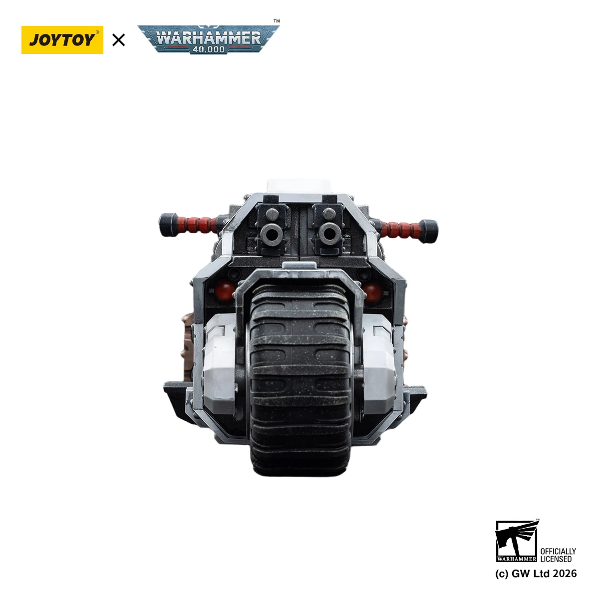 [Pré-commande] JOYTOY Warhammer 40 000 Figurine d'action 1/18 White Scars Raider-pattern Combat Bike Model