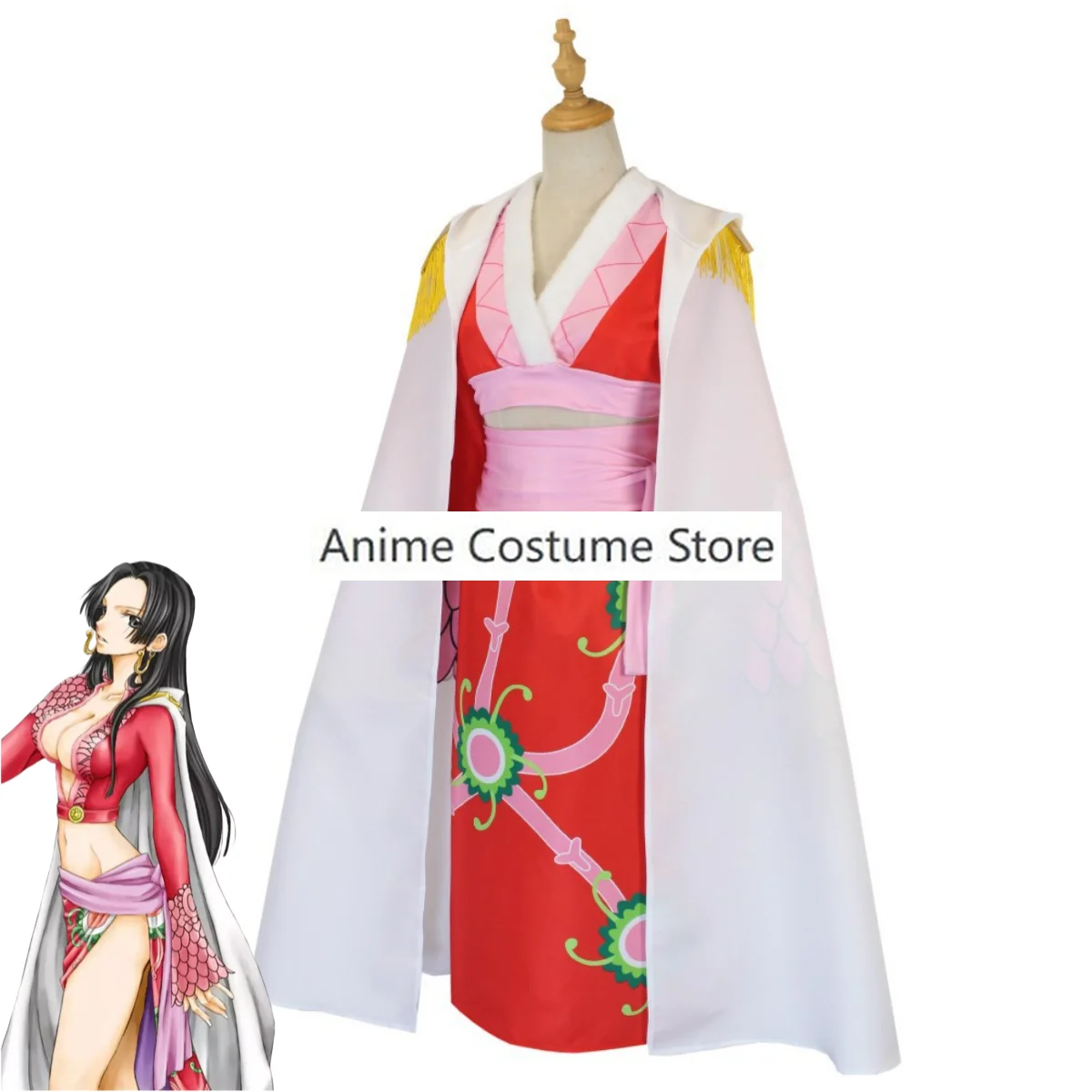 Anime Lily Sete Senhores da Guerra do Mar Boa · Hancock Cosplay Costume, Roupas de Halloween, Terno de Serpente para Mulheres, Peruca Sexy