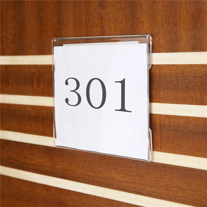 

4 X 6 Inch Acrylic Sign Holder Wall Mount,Clear Wall Frame With Double Sided Adhesive Tape For Office, Home 20Pack