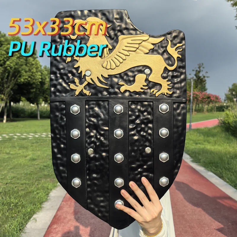 Golden Griffin Shield Kinderspeelgoed Schild Zwaard Rubber Wapen Jongens Wapen Model Comic Show Cos Props