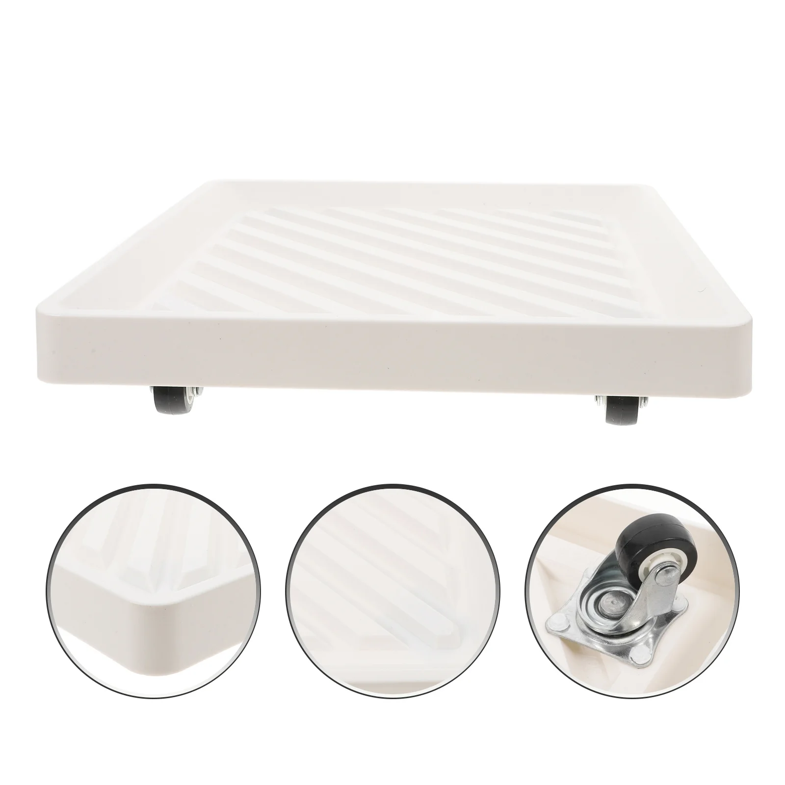 

Square Plant Dolly Heavy Duty Thickened Tray Rolling Planter Base Movable Pot Pallet Indoor Outdoor Plants Planter with Wheels