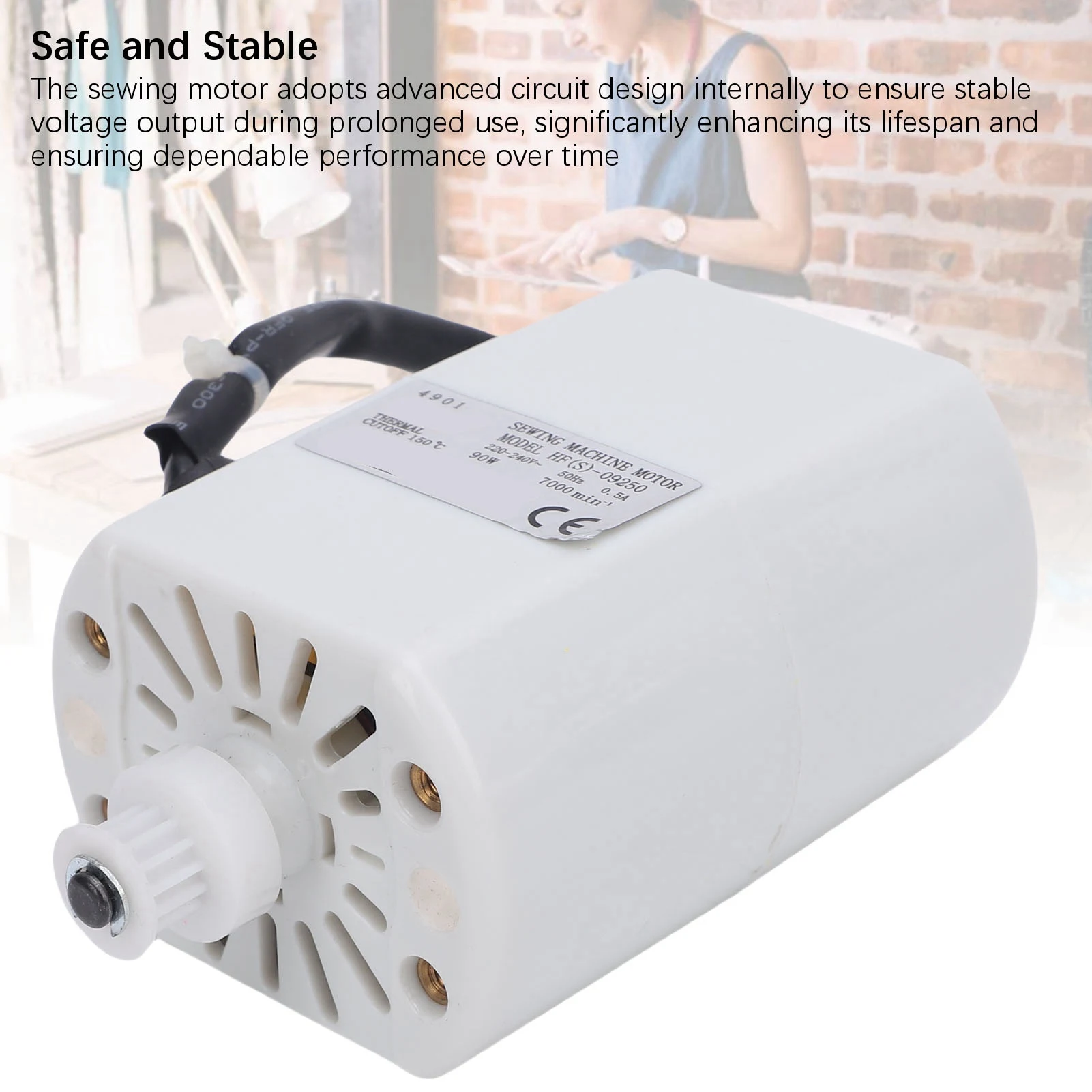 50Hz Sewing Machine Motor High Efficiency Wide Compatibility 5500RPM Sewing Motor Replacement Advanced Circuit for Hemming