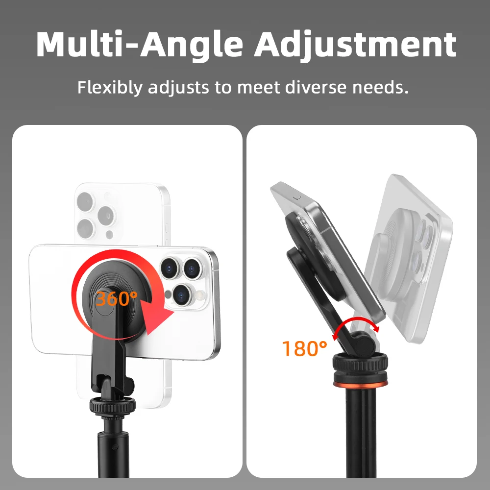 Магнитный адаптер Flymile, расширительный кронштейн для камеры IPhone/DLSR, холодный башмак, 1/4 дюйма, винтовой порт, стержень, аксессуары для фотосъемки камеры