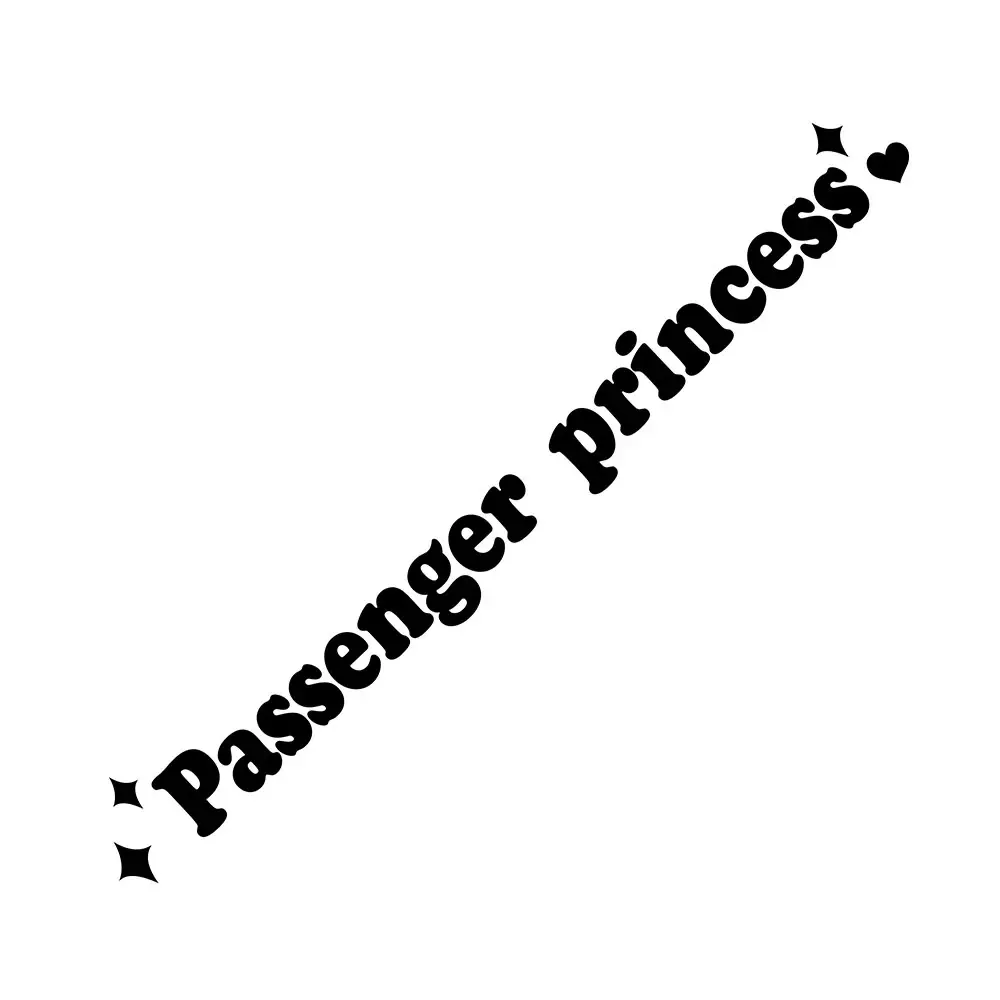 Passenger Princess Car Sticker Cute Car Mirror Sticker Princess Car Sticker Self-adhesive Rearview Mirror for Suv