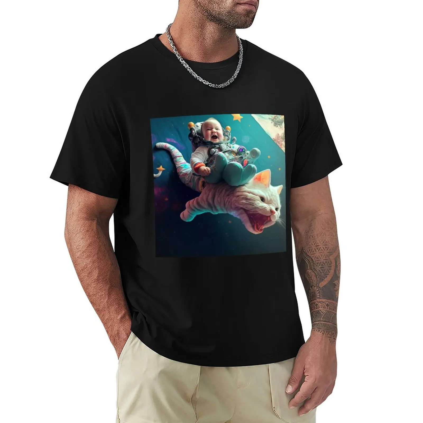 Camiseta Kaia in Space, camiseta básica informal de algodón de manga corta