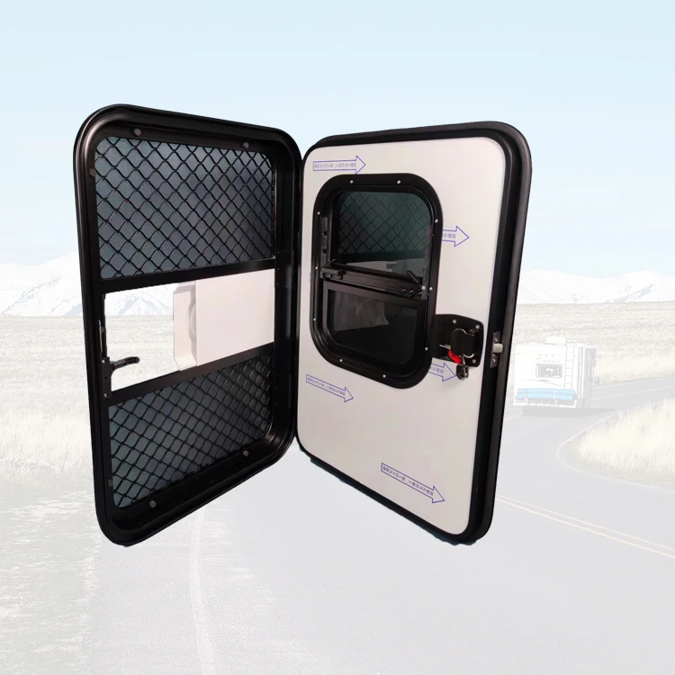 Camper Accessory Small Outdoor With Vertical Slide Teardrop Windows For Trailer Complete Installation Kit Included