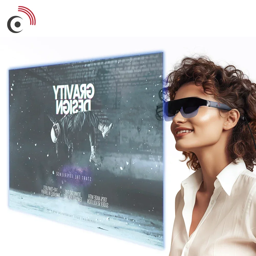 Очки для увеличенной реальности, умные очки, массивные 130 дюймов, Mico-OLED, 2D, 3D, очки виртуального частного кинотеатра Ar для iphone/Android