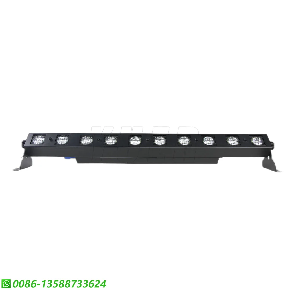 Imagem -04 - Yuer-alta Potência Halogênio Bar Cob Âmbar Wash Strobe Efeito Fase de Fundo dj Disco Rdm Controle Horse Racing Effect 10x35w Dmx512