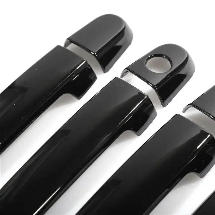 For Toyota Ractis 2005 2006 2007 2008 2009 2010 Gloss Black Chrome Car Door Handle Cover Trim Styling Accessories Stickers