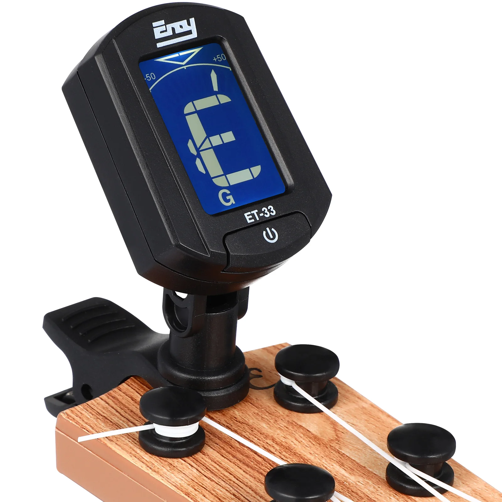 

TINKSKY ENO ET-33 Mini Clip-on Digital LCD Chromatic Guitar Bass Violin Ukulele Chromatic Tuner (Black)