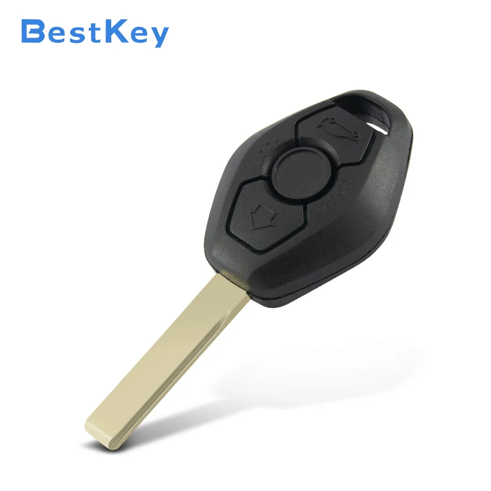 Best Key Precise Fit BMW Flip Remote Housing 3 Button HU58 HU92 Mechanical Blank Blade Backup Renew Casing for BMW Series Cars