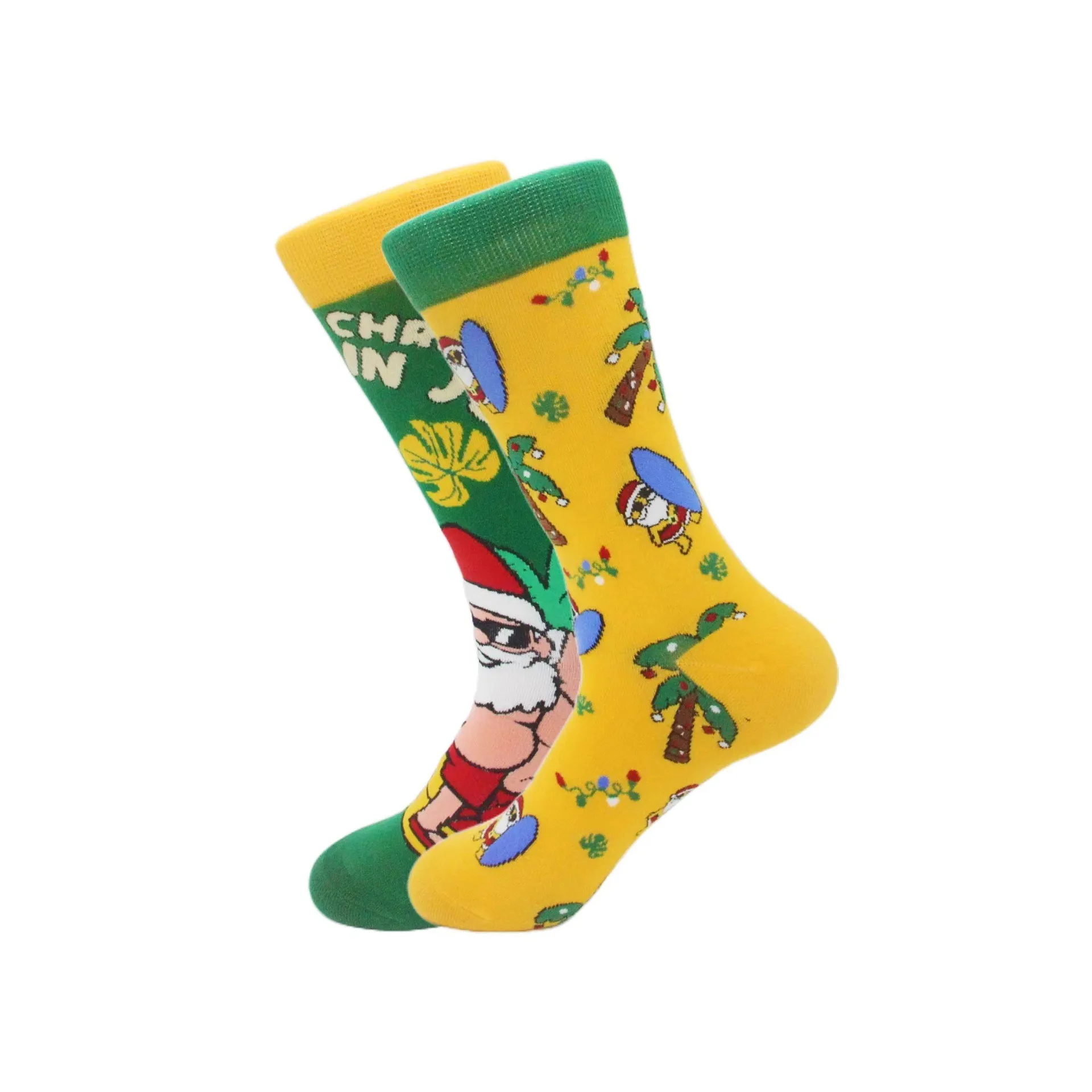 Happysocks new Christmas socks socks cotton Swiss street versatile autumn and winter high-value mid-tube trendy socks