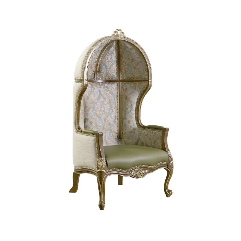 Villa club furniture European solid wood carving flower princess chair 001 guest sofa living room