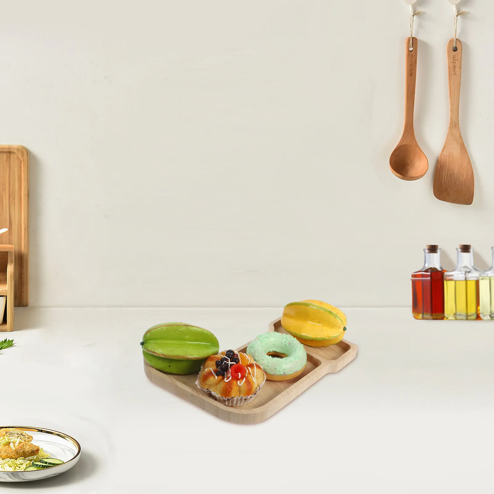 

Wooden Christmas Stocking Shaped Platter Elegant Holiday Dessert Tray Rustic Appetizer Board Festive Party Serving Plate