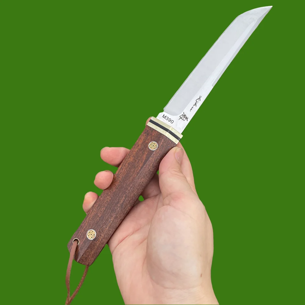 

High Hardness M390 Blade Wood Handles Hunting Tactical Knife Outdoor Bushcraft Survival Knife Camping Portable EDC Tools