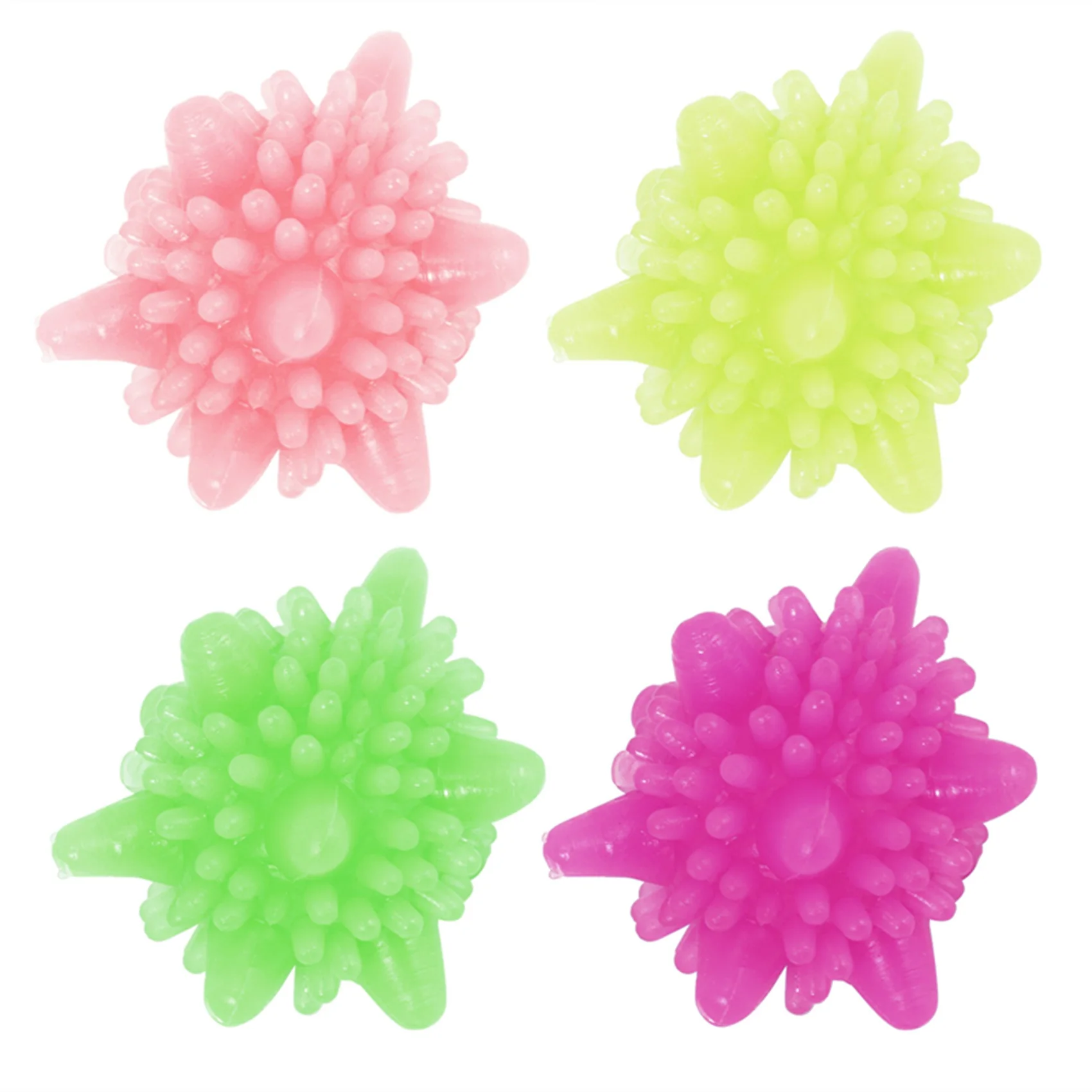 

B47B-6 шт. Волшебный шарик для стирки, многоразовая бытовая машина для чистки, смягчитель для стирки одежды в форме морской звезды, твердый шарик для чистки