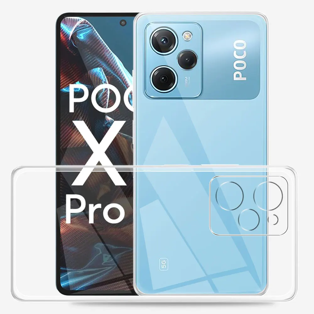 Para Xiaomi Poco X5 Pro funda de silicona suave transparente Fundas para Xiaomi Poco X5 funda de teléfono para Xiaomi Poco X5 Pro funda de parachoques