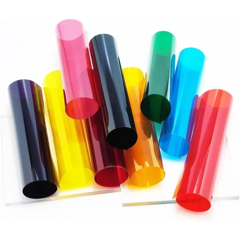 Christmas Colored Transparent Window Film Self Adhesive Vinyl Window Tint Sun Blocking Heat Control Film for Home Xmas Decor