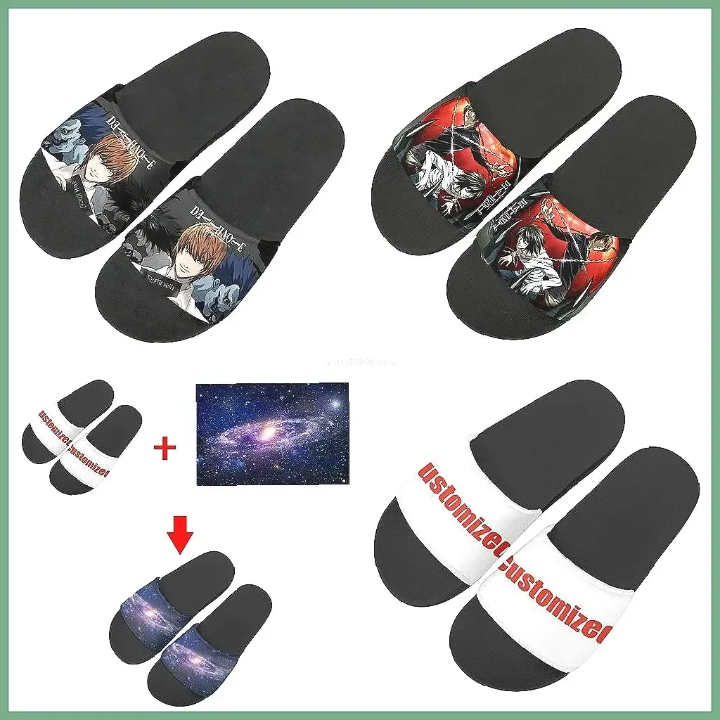 

Custom Death Note Summer Slippers for Men Women, Anime Indoor Outdoor Bathroom Pool Beach Sandals