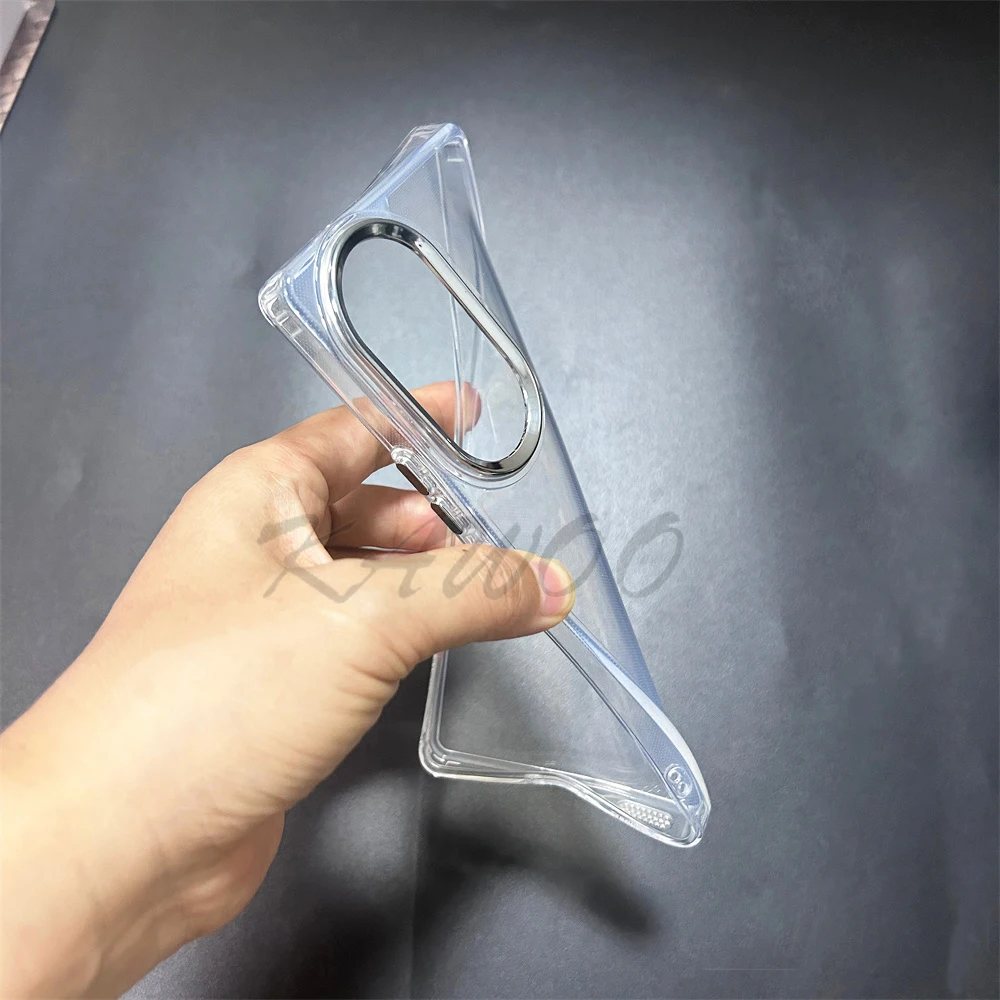 100 90 لايت حافظة كروم زر حلقة الكاميرا غطاء شفاف لهاتف Honor 60 SE 70 Pro 80 200 300 Slim Phone Funda Coque Capa #6