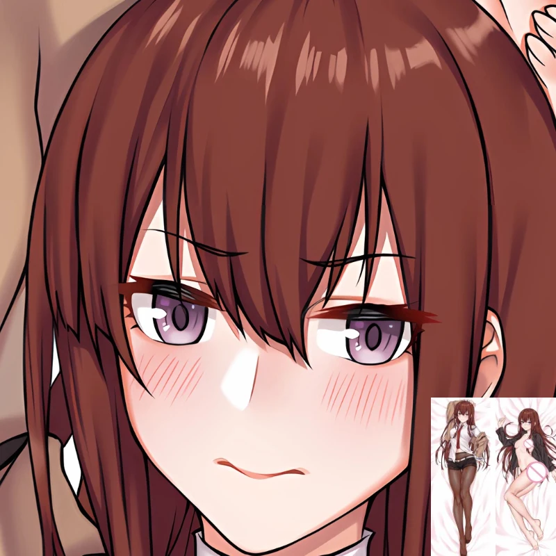 

Подушка Dakimakura с рисунком из аниме Makise Kurisu (Steins;Gate), наволочка для обнимания тела, домашнее постельное белье, чехол для детской подушки с двусторонним рисунком