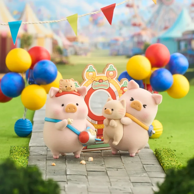 

Genuine Lulu the Piggy Colorful Amusement Park Lululand Series Cute Doll Room Desktop Decor Birthday Gift for Friends Family kid