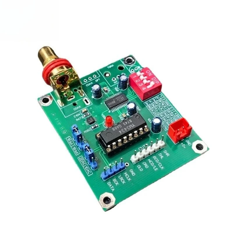 DIR9001 + YM3434 Digital Receiver PCM56 DAC Decoder Board Fiber Coaxial Input to IIS Output 24bit96K