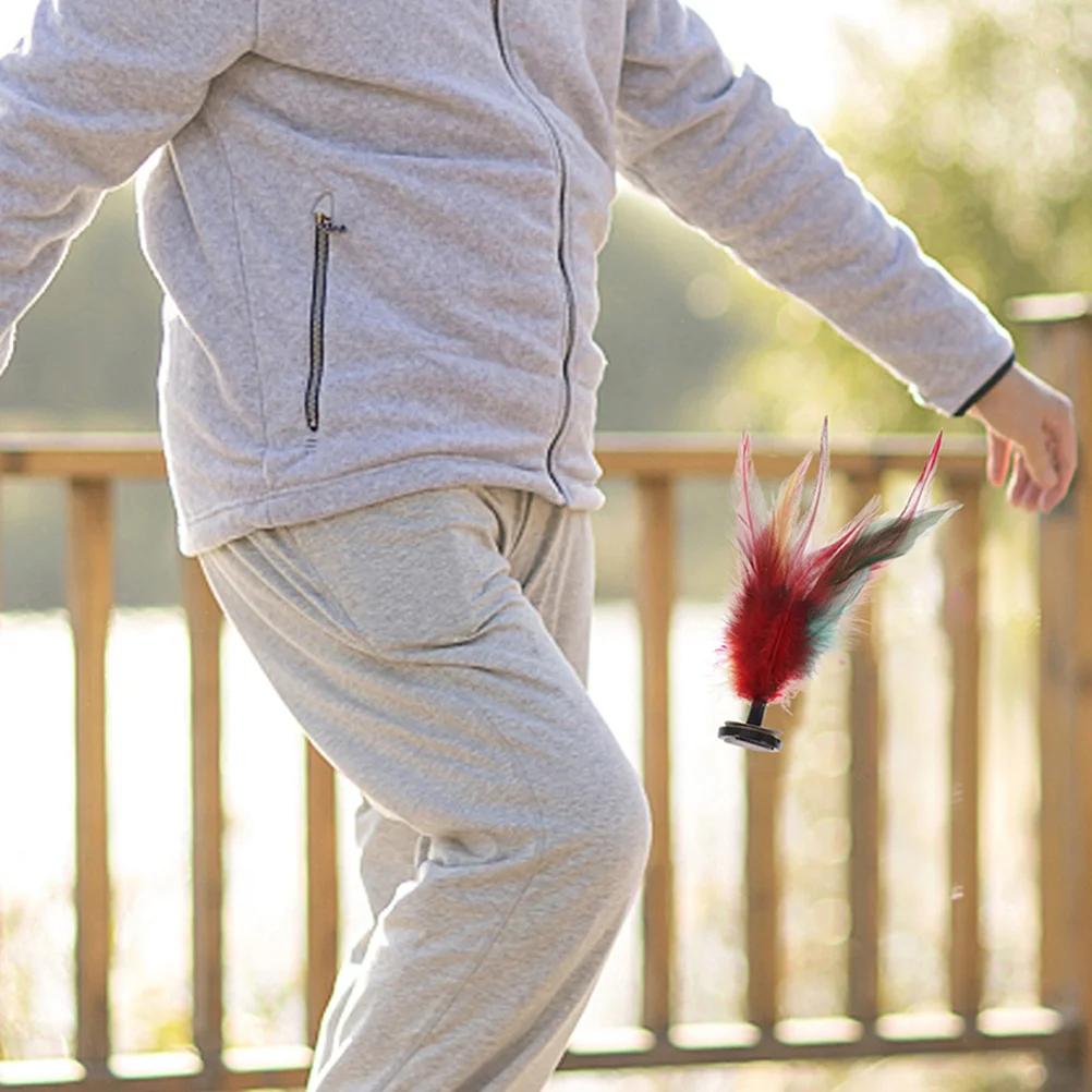 

10Pcs Lightweight Kick Shuttlecock Chinese Traditional Jianzi Foot Sports Games