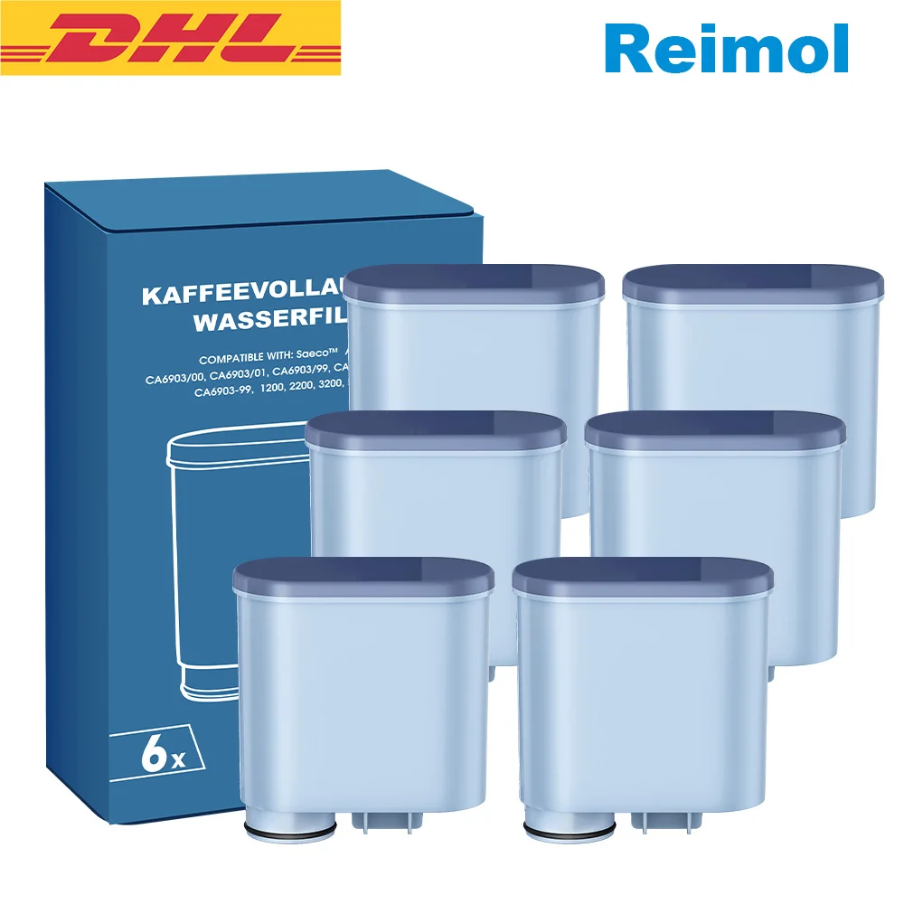 Reimol Lot de 6 filtres à café de remplacement compatibles avec Saeco et avec les séries Philips 2200, 2300, 3200, 3300, 5400
