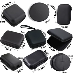 EVA Earphone Data Storage Bag Oval Square Rectangle Cable Organizer Bags  For Earphone/Phone/Charging Cable ect Accessories