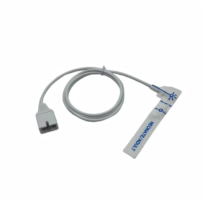 10Pcs Compatible Disposable PVC Class II SpO2 Sensor Adult 7P Micro Foam Oxygen Probe 0.9m