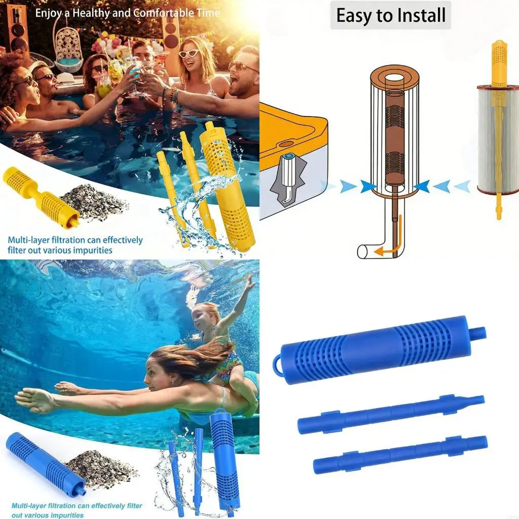 

Mineral Sanitizer Cartridge Filter Water Cleaner for Swimming Pool Hot Tubs Spa Maintenance