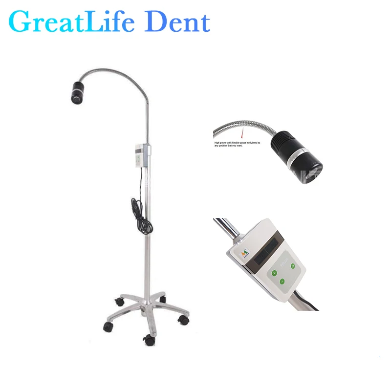 

GreatLife Dent 12w JD1200L Dental High Brightness Adjustab Mobile Stand Led Examination Floor Standing Led Lamp Light Dental