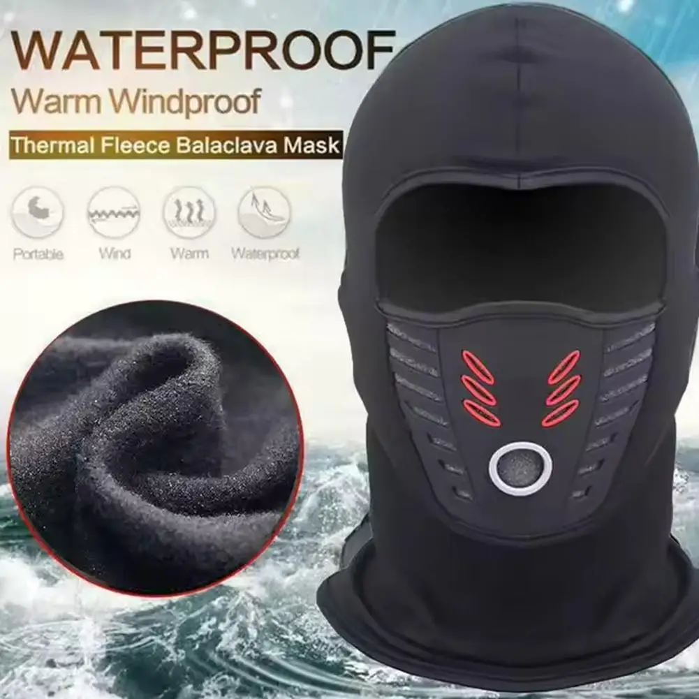 

Motorcycle Face Mask Anti-dust Windproof Full Face Mask Hat Cover Helmet Fleece Neck Breathable Mask Balaclava Riding K3J3
