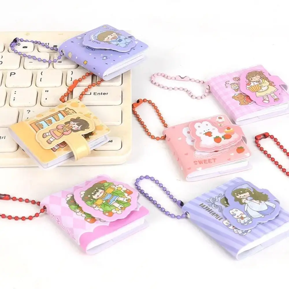 Kawaii Planner Notebook Cute Mini Key Chain School Supplies Cartoon Diary Notepad School