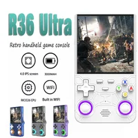 Consola de videojuegos Retro Ultra portátil R36, pantalla IPS, 128GB, juegos precargados, reproductor de bolsillo portátil con sistema Linux R36Ultra