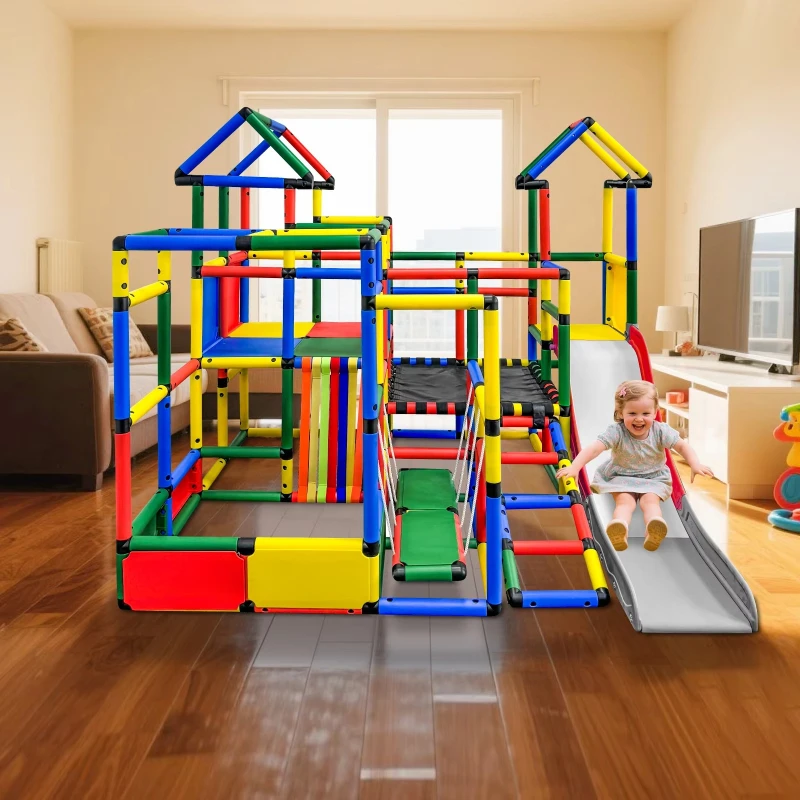 Children's climbing frame Plastic indoor ladder Playground climbing wall Children's climbing frame with swing and slide