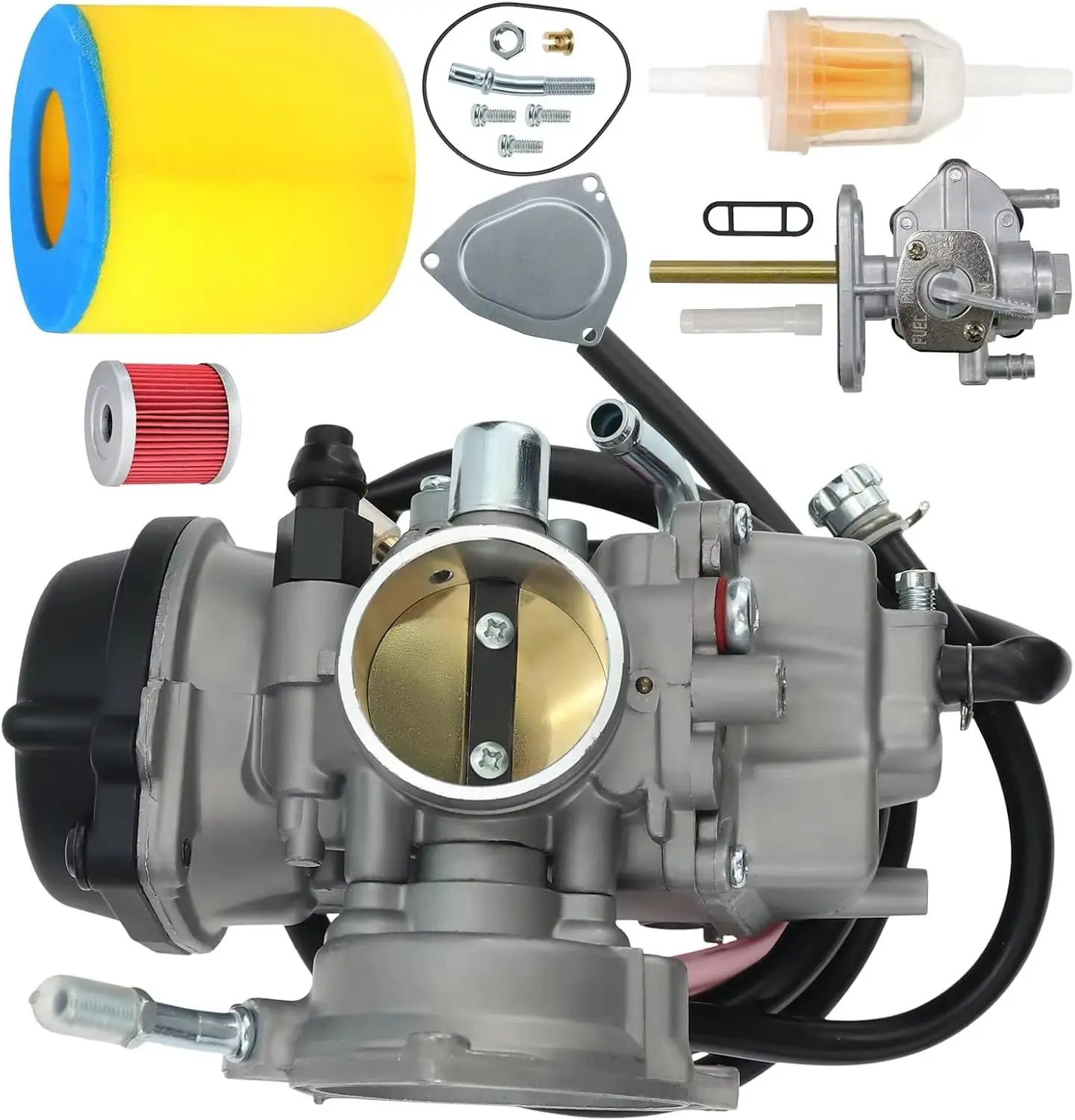 Carburador LTZ400 para Suzuki LTZ400 Quad LTK400, para Arctic Cat DVX 400, para Kawasaki KFX 400 KSF 400, con filtro de aire y combustible