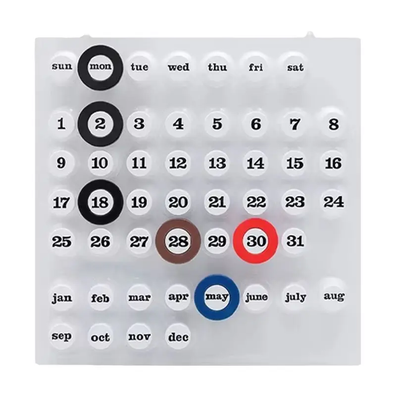 Y23A-Personalized Calendar Board Perpetual Calendar Ornaments Desktop Shooting Props B
