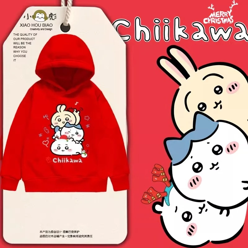 

Детская осенне-зимняя рождественская толстовка с капюшоном Joint Jiyi Kawa, детский повседневный пуловер с принтом для мальчиков и девочек