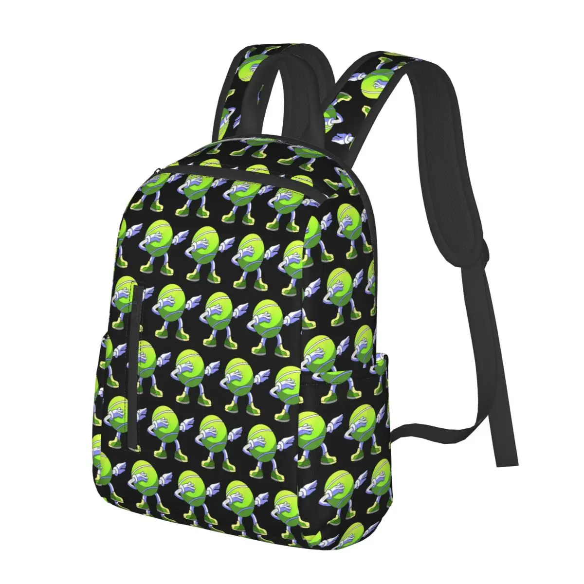 

Dabbing Tennis Ball Funny Tennis Player Student Backpack School Bag Hiking Travel Daypack for Boys Girls Bookbag Shoulder Bags