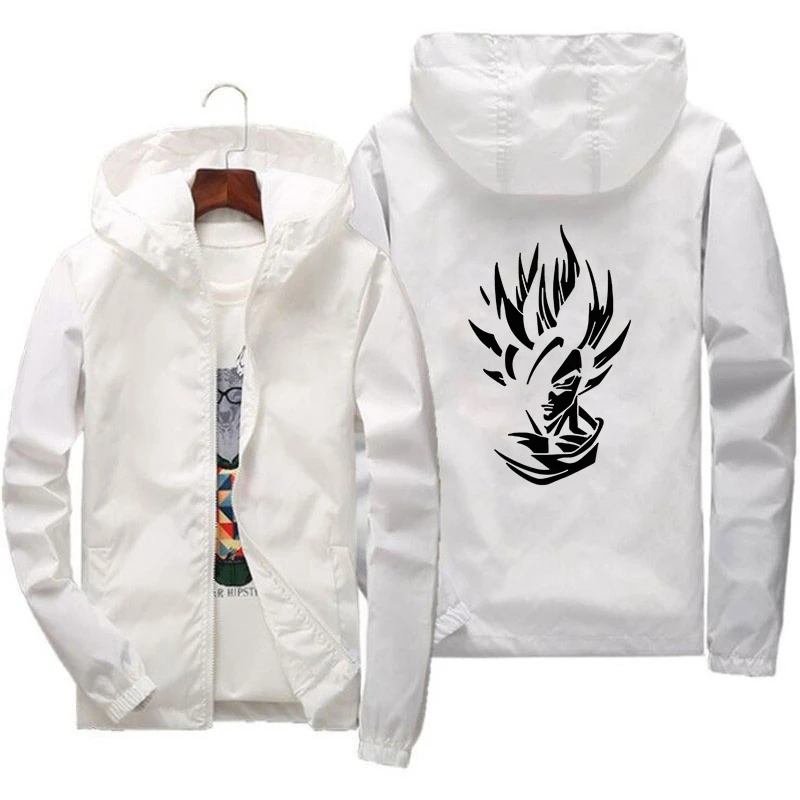 Hot Anime D-Dragons Jacket Ball Z Sweatshirts Zipper Coats Cardigan Goku Kame Symbol Casual Baseball Jacket