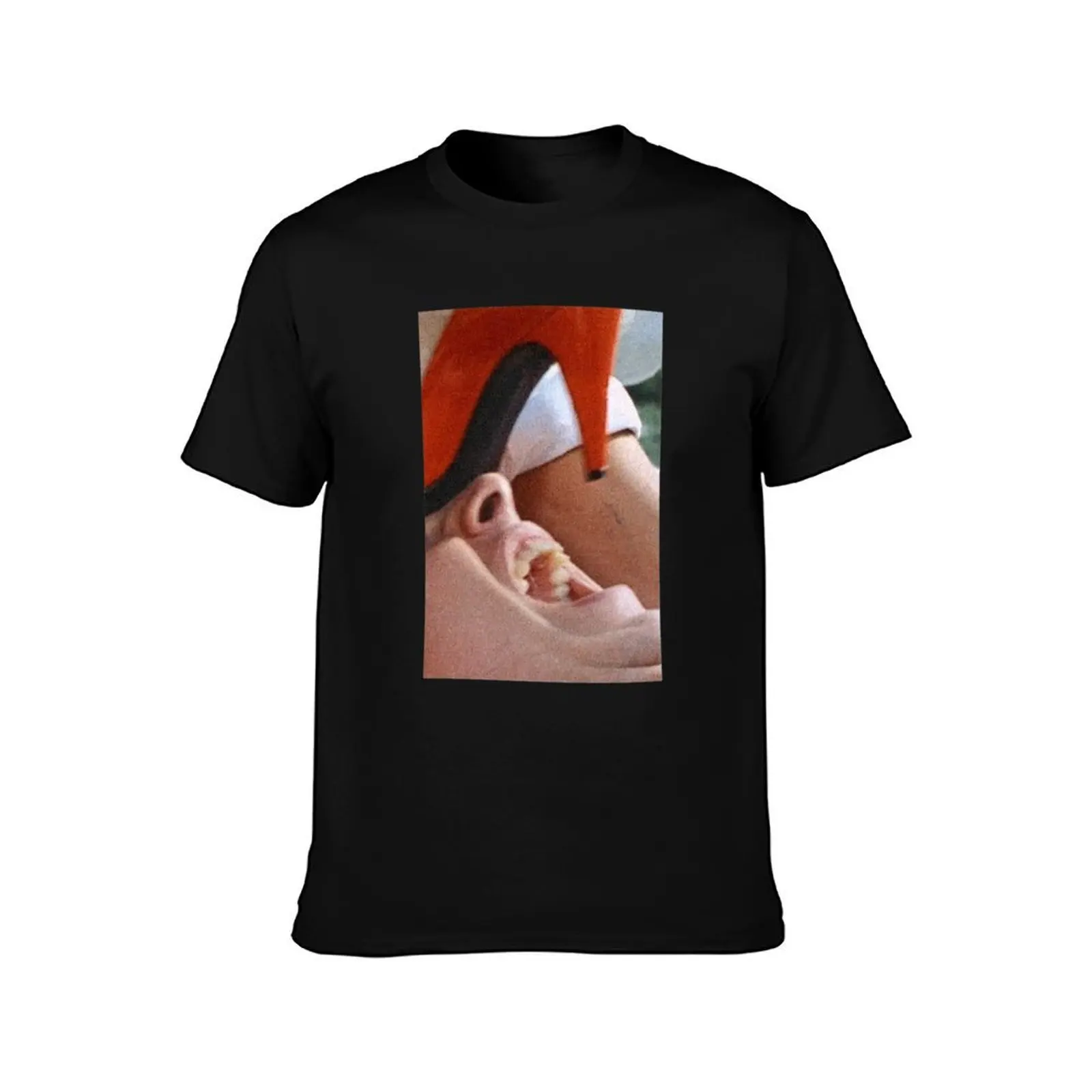Tenebre Red Heels T-Shirt, Summer Casual Cotton Tee, Oversized Streetwear Tops, Vintage Graphic Print, Loose Fit Short Sleeve